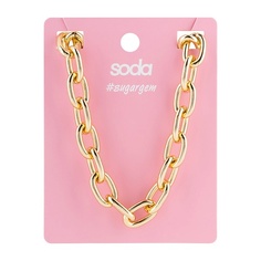 SODA Ожерелье CHAIN BIG GOLDEN COLOR #sugargem So.Da