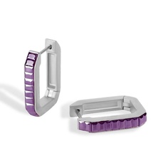 VIAMORE Серьги Gione Violet silver