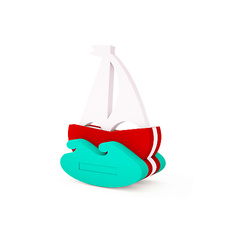 Игрушка для ванной ELBASCO Игрушка-конструктор для купания"Парусник" 1.0 Elbasco