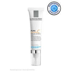 Эссенция для глаз LA ROCHE-POSAY Pure Vitamin C Yeux Антивозрастной крем-филлер вокруг глаз для заполнения морщин с витамином С, гиалуроновой кислотой и маслом карите (ши)