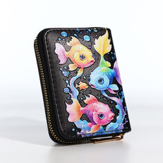 Кошелек на молнии, цвет черный Выбражулька