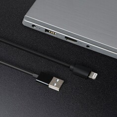 Кабель windigo, lightning - usb, 2 а, зарядка + передача данных, tpe оплетка, 1 м, черный