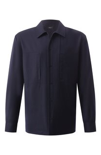 Рубашка из шерсти и шелка Zilli