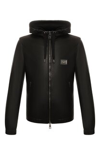 Кожаный бомбер Dolce & Gabbana
