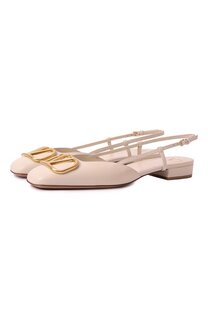 Кожаные балетки VLogo Valentino