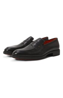 Кожаные пенни-лоферы Easy Santoni
