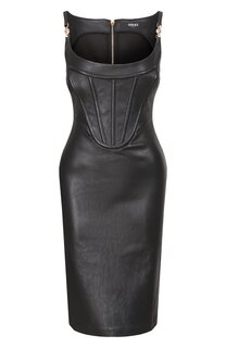 Кожаное платье Versace
