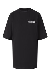 Хлопковая футболка Comme des Fuckdown
