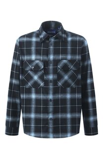 Хлопковая рубашка HUGO Blue