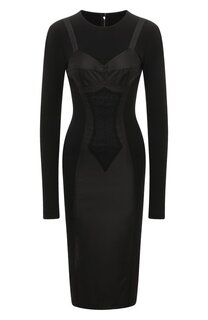 Платье из вискозы и шелка Dolce & Gabbana