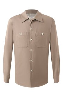 Хлопковая рубашка Brunello Cucinelli
