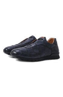 Кроссовки из кожи аллигатора Kiton