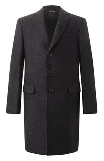 Пальто из шерсти и шелка Zegna