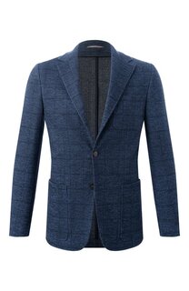 Пиджак из шерсти и хлопка Canali