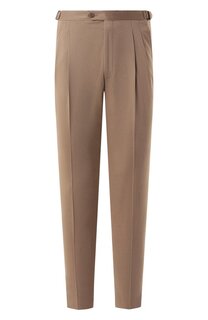 Брюки из шерсти и хлопка Corneliani
