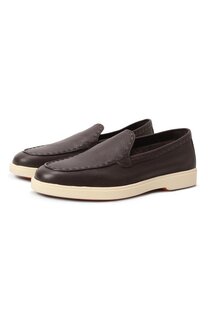 Кожаные лоферы Santoni