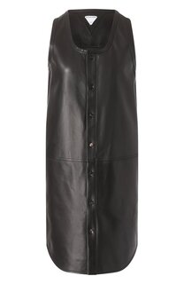 Кожаное платье Bottega Veneta