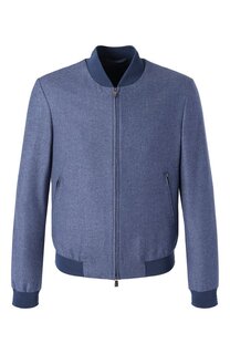 Бомбер из шелка и шерсти Corneliani