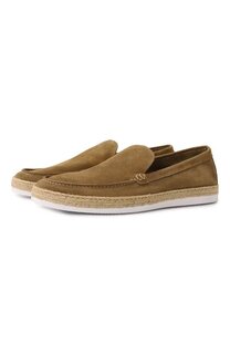 Замшевые лоферы Corneliani