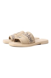Текстильные шлепанцы Woody Chloé Chloe