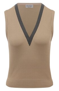 Хлопковый топ Brunello Cucinelli