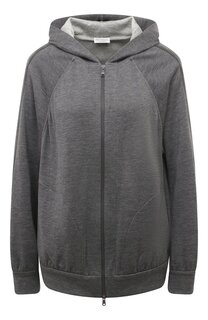 Толстовка из хлопка и шелка Brunello Cucinelli