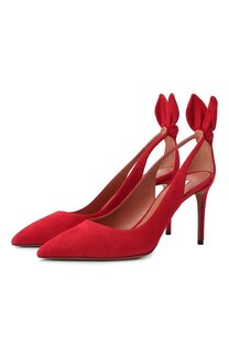Замшевые туфли Bow Tie 85 Aquazzura
