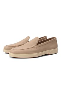 Кожаные лоферы Santoni