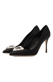 Текстильные туфли Godiva Precious 80 Sergio Rossi