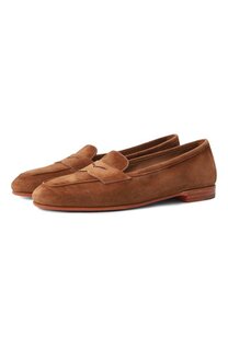 Замшевые пенни-лоферы Santoni