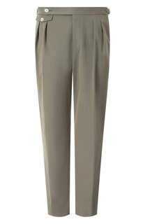 Брюки из хлопка и шерсти Brunello Cucinelli