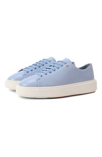 Кожаные кеды Santoni