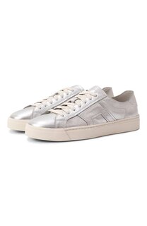 Кожаные кеды Santoni