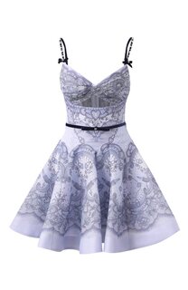 Платье изо льна и хлопка Zimmermann