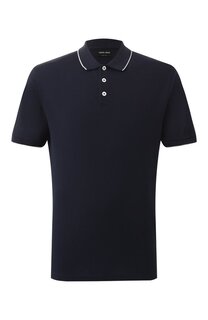 Хлопковое поло Giorgio Armani
