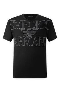 Хлопковая футболка Emporio Armani