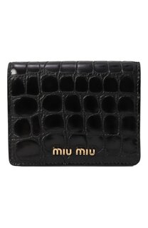 Кожаное портмоне Miu Miu