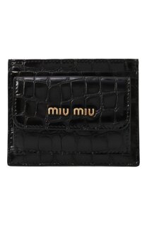 Кожаный футляр для кредитных карт Miu Miu