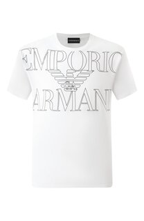 Хлопковая футболка Emporio Armani
