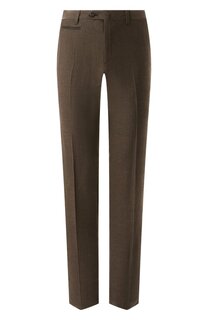 Брюки из шерсти и льна Corneliani