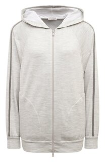 Толстовка из хлопка и шелка Brunello Cucinelli
