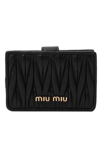 Кожаный футляр для кредитных карт Miu Miu
