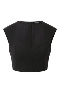 Шерстяной топ Balmain