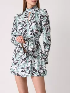 Платье с принтом Saloni