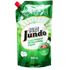 Средство для мытья посуды Jundo ЭКО гель с гиалур.кисл., GreenTea with Mint,800мл ЭКО гель с гиалур.кисл., GreenTea with Mint,800мл