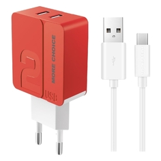 Сетевое зарядное устройство USB More Choice NC46a Red NC46a Red