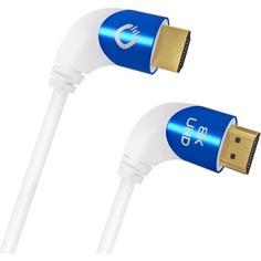 HDMI кабели Oehlbach PERFORMANCE Shape Magic 90 UHD White 3,0 m