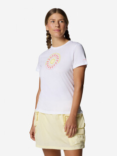 Футболка женская оверсайз Columbia Ruby Springs Graphic Fitted Ss, Белый