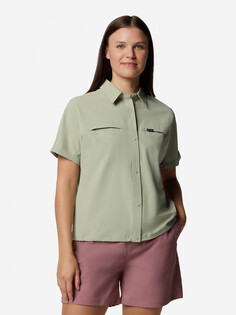 Рубашка с коротким рукавом женская Columbia Boundless Trek Ss Button Up II, Зеленый
