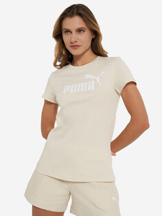 Футболка женская PUMA Ess No. 1 Logo, Бежевый